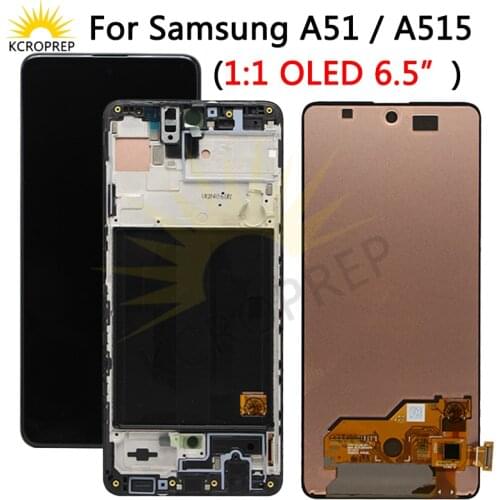 1:1 OLED For Samsung Galaxy A51 LCD A515F/DSN A515F/DSM A515F/DST Touch Panel Screen Digitizer Pantalla For Samsung A515 Display