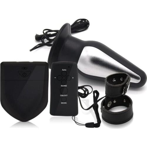 Wireless Remote Control Adult Fun Electro Sex Big Anal Plug Butt Anal Speculum Penis Ring Sex Toys For Mlae Sex Toys