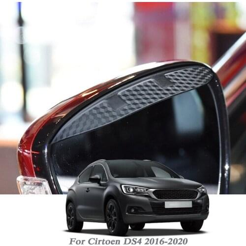 Car Rearview Mirror Rain Eyebrow Auto Shield Snow Guard Sun Side Visor Shade Protector For Cirtoen DS4 2016-2020 Accessories