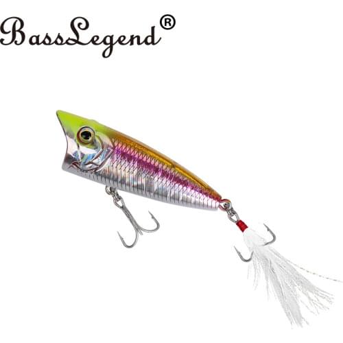 BassLegend Japan Topwater Walker Surface Popper Walk The Dog WTD Pop Wobbler Louder Bass Pike Zander Lure 60F