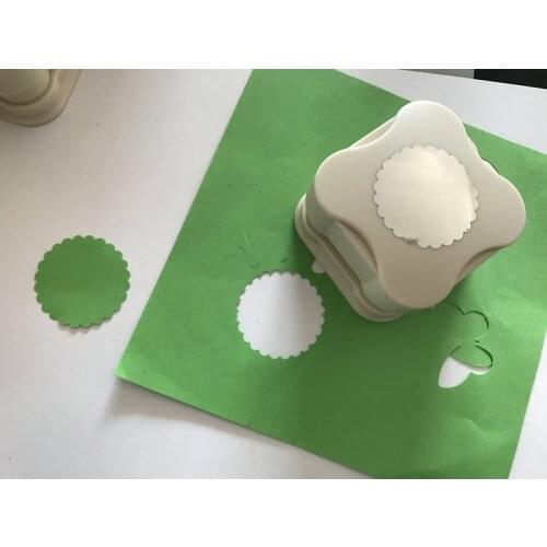 Free ship 1.5 inch wave circle anywhere punch paper punchers scrapbooking punches craft punch hole punch paper cutter for DIY