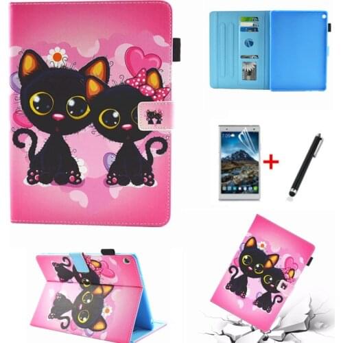 Case For Huawei Mediapad M3 Lite 8.0 CPN-L09 CPN-W09 CPN-AL00 8" kids Tablet Cover Funda Cartoon PU Leather Stand Skin Shell+pen