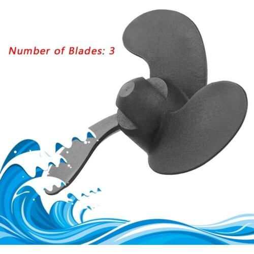 Black Marine Propeller Outboard Propeller Durable For Tohatsu 3.5HP Nissan2.5 3.5HP Mercury 3.5HP