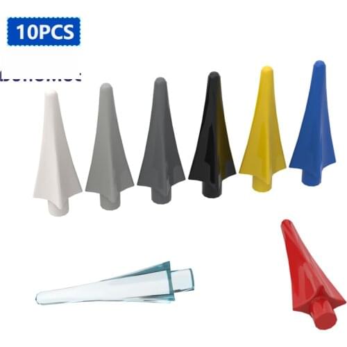 10PSC Moc Bricks 24482 Four-Edged Spikes For Building Blocks Parts DIY Construction Christmas Gift Toys Compatible with Brand