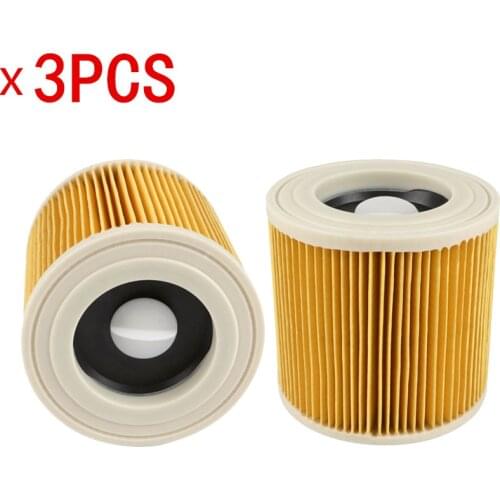 3pcs air dust filters for Karcher Vacuum Cleaners parts Cartridge HEPA Filter WD2250 WD3.200 MV2 MV3 WD3 karcher filter