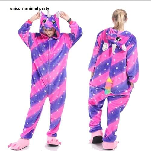 Kigurumi Onesies Cosplay Colorful unicorns pajamas Halloween costumes costumes dance Partymen women hoodies costumes carnival