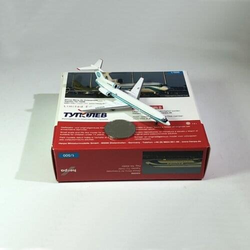 Diecast 1/500 SCALE Collectible Russian Alrosa Alloy Airlines Tupolev TU-154M Airplane Model Toy Aircraft Souvenir Display