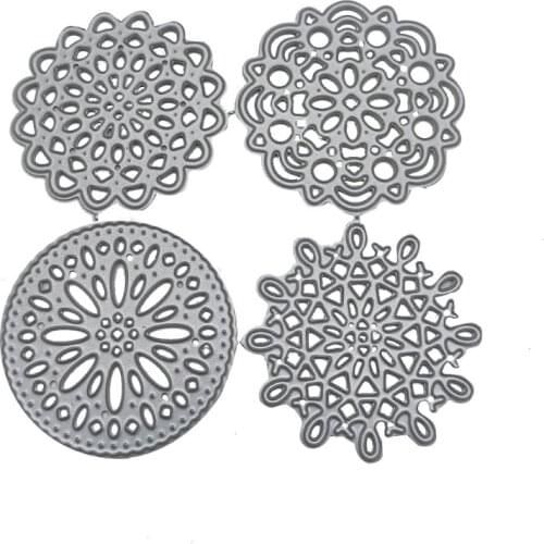 Circle Lace Metal Cutting Dies Stencil DIY Scrapbooking Album Paper Card Template Mold Embossing Craft Decoration Drop Ship