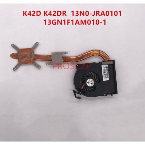 High quality For ASUS K42D K42DR K42DY A40D X42D K42N Laptop 13N0-JRA0101 13GN1F1AM010-1 heatsink cooling fan cooler