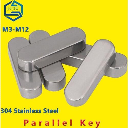 Square And Rectangular Key Dowel Drive Shaft Parallel Key A068 Round Ended Feather Key Parallel Drive Shaft 304 Stainless Steel