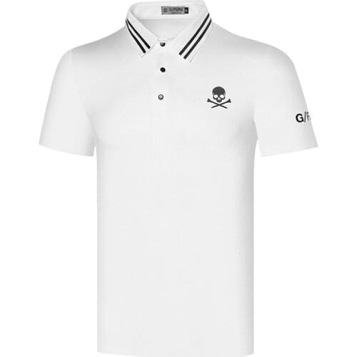 Summer Golf Clothing Mens Short-Sleeved Sports Outdoor Polo Shirt Casual Sweat-Absorbent Quick-Drying