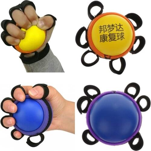 Portable Hand Therapi Grip Ball for Stress, Finger Exerciser Stretcher, Grip Strength Trainer, Arthritis Relief for Adults Kids