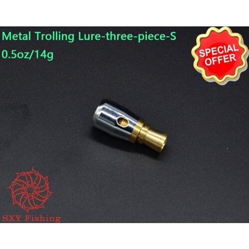 SXY FISHING three-piece-S Metal Trolling Lure Metal head Metal copper head Metal Octopus head Deep sea fishing Trolling bait