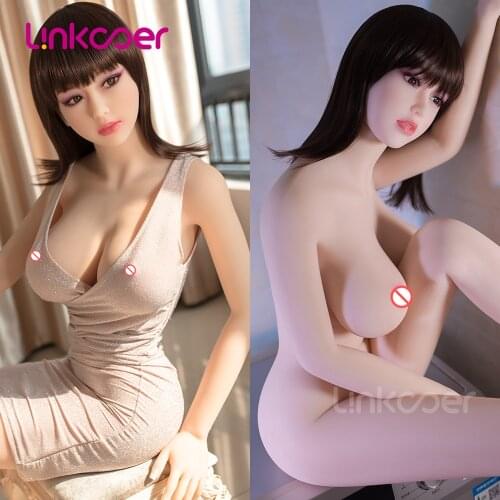 Linkooer 165cm Lifelike Silicone Sex Dolls Soft Breast Sexy Ass TPE Vagina Anal Realistic Adult Toys for Men Masturbation