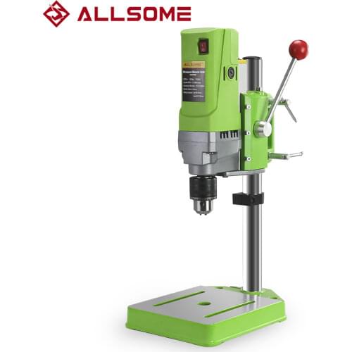 ALLSOME MINIQ BG-5156E Bench Drill Stand 710W Mini Electric Bench Drilling Machine Drill Chuck 1-13mm HT2600