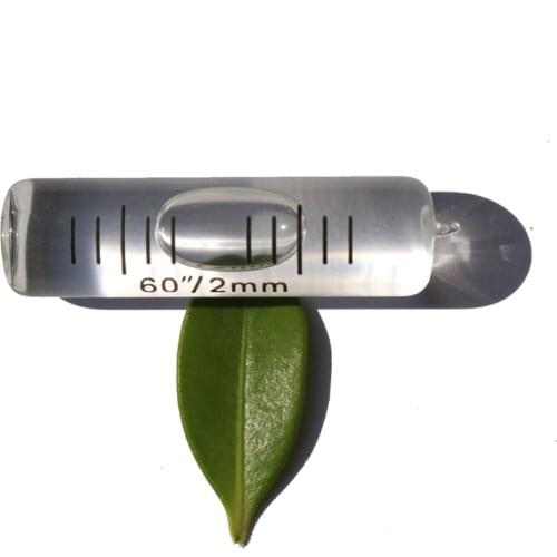 High Quality Glass Tube Level Bubble Spirit Bubble Level Vials Size 10*37mm Accuracy 60"/2mm