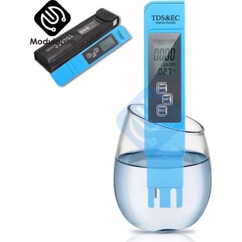 TDS Meter Digital Water Tester Digital TDS Meter Tester 0-9990 ppm TDS EC TEMP LCD Water Purity PPM Aquarium Filter