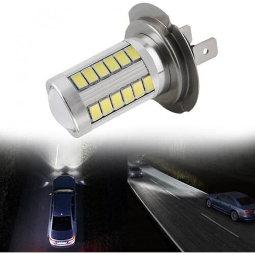 1Pc H7 Super Bright White 5630 33SMDLED Auto Car Fog Driving Light Lamp Bulb H7 Led Headlight H7 Light Bulb Car Accessorie TXTB1