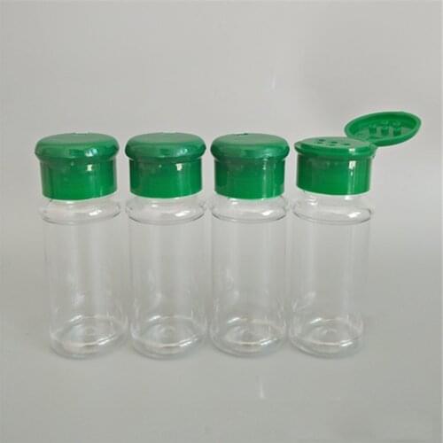 5pcs Plastic Cooking Seasoning Bottle Dispenser Spice Salt Pepper Shakers Seasoning Jar Can BBQ Condiment Bottle Kitchen Cruet