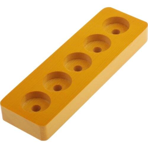 5 Slots Wooden Essential Oils Holder Stand Rack Shelf Box Holder Organizer