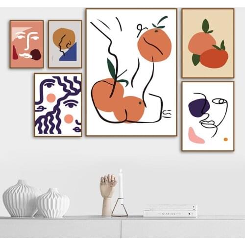 Matisse Famous Poster Abstract Human Body Line Home Decoration Sofa Living Room Bedroom Frameless Canvas Fashion Painting Core