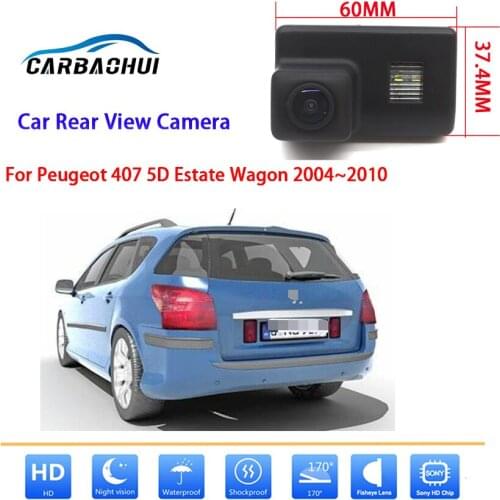Car wireless Rear View Camera for Peugeot 407 5D Estate Wagon 2004~2007 2008 2009 2010 High quality CCD full HD Night Vision