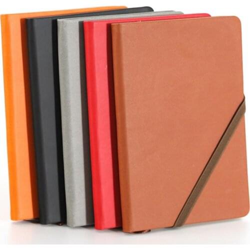 A5 Faux Leather Cover Office Journal Lined Notebook Diary with Bookmark Ribbon Hard Cover Stationery Office Supply