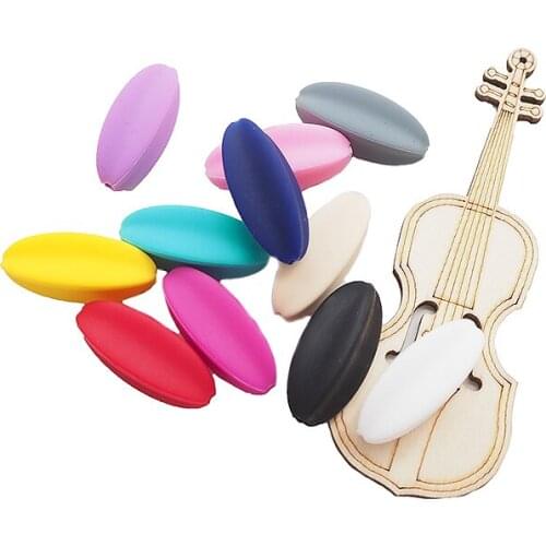 Chenkai 100PCS BPA Free Silicone Starfruit Teether Beads Baby Chewing Teether Beads For DIY Newborn Teether Pendant Shower Gift