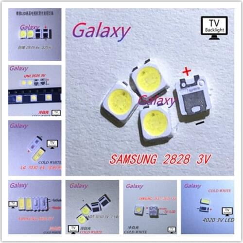 For LG tv backlight 7030 2835 3030 3535 4020 3V 6V kit electronique Cool white SAMSUNG SEOUL UNI 0.5W 1W 2828 5630 7020