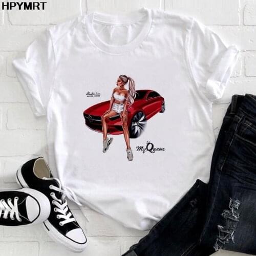 Women New Summer Lady My queen Graphic Printing Cute 90s Style Fashion Tops Female T Shirt Womens T-Shirt Clothing Harajuku Tee