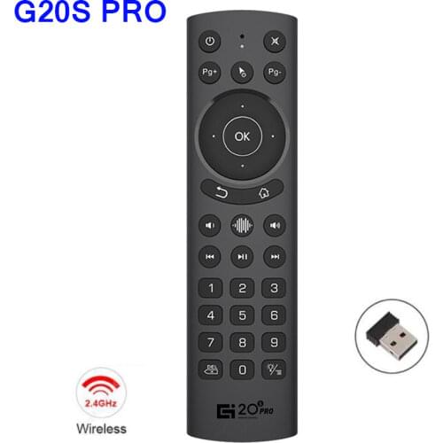G20S PRO Voice Backlit Smart Air Mouse 2.4G Wireless Remote Control Gyro IR Learning Google Assistant For Android TV BOX X96