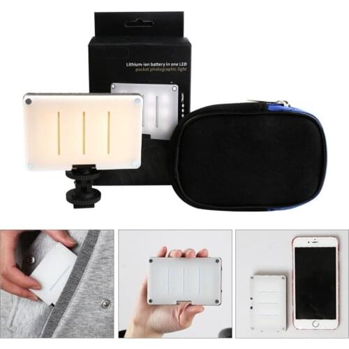 GSKAIWEN Mini Professional LED Video Light Fill Light USB Charge Lithium Battery Photographic Light Mobile Phone Camera Shoot