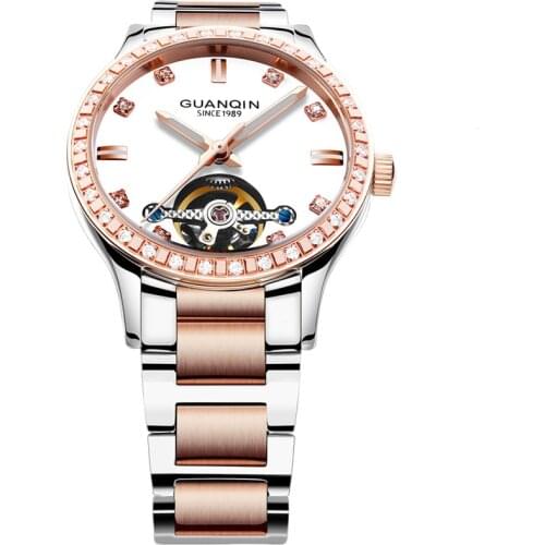 Женские часы-скелетоны GUANQIN China At AliExpress