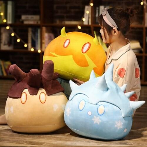 Genshin Impact Doll Game Slime Plush Toys Cosplay Pillow Cushion Men Women Gift