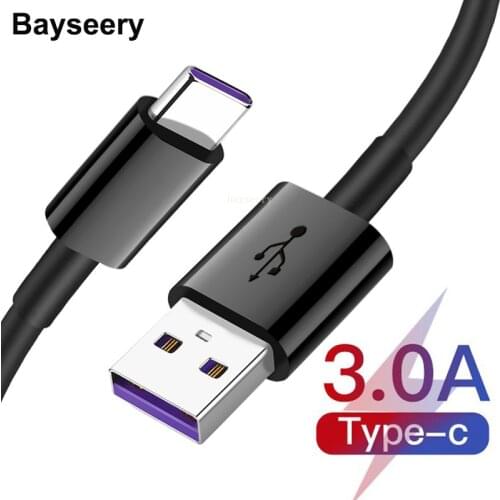 Baysrry USB Type C Cable for Samsung S9 S10 Quick Charge 3.0 Cable USB C Fast Charging for Huawei P30 Xiaomi Redmi note 8 7 Wire