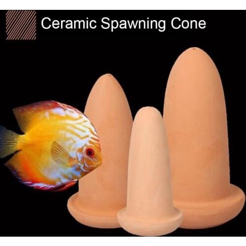 Ceramic Spawning Breed Cone For Discus Fish And Angelfish Fish Breeding Cones Fish Tank Breeding House Aquarium Supplies