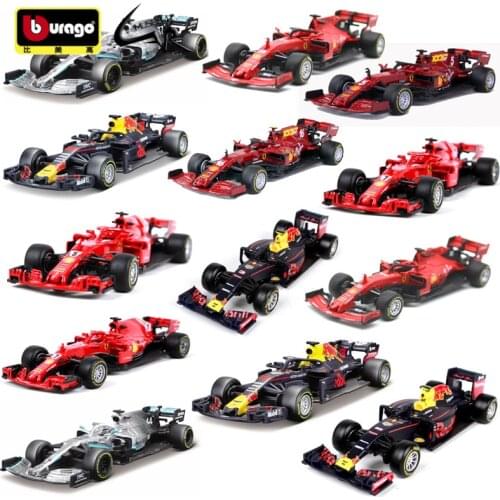 Bburago 1:43 Ferrari F1 Benz AMG Rally Racing Supersports Car Alloy Vehicle Diecast Model Toy Collections