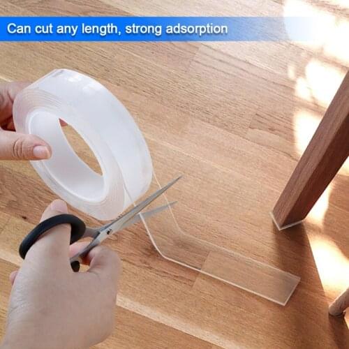 1/ 3/5M Reusable Nano Tape Double-Sided Nano PU Gel Tape Traceless Washable Adhesive Tapes Home Anti-slip Fixed Adhesive