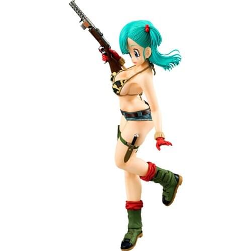 Dragon Ball Anime Model Girls Girl Boomer Bulma Bikini Military Uniform Figure Decoration Model