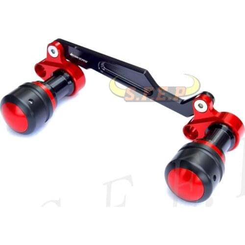 Motorcycle CNC Aluminum Adjustable Exhaust Pipe Sliders Falling Protection For Honda Forza300 Forza350 PCX125 PCX150 X-ADV150