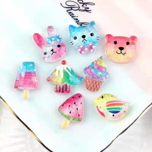 Cartoon Bear Bird Ice Cream Jewelry Accessories Diy ChildrenS Hair Accessories Hair Rope Mobile Phone Shell Beauty Accessoriess
