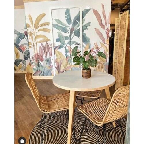 Custom Banana Leaf Wallpaper Tropical Rain Forest Plant Background Mural Home Decor 3d Photo wall paper