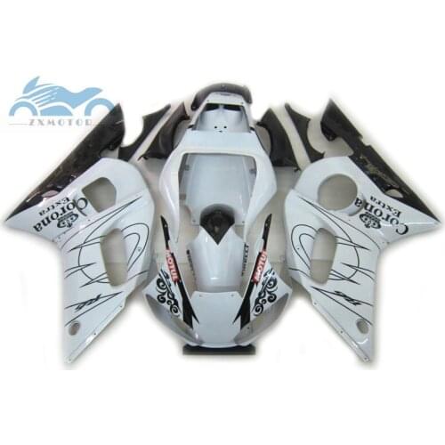 Upgrade your motorcycle fairing kits for YAMAHA YZFR6 1998 1999 2001 2002 YZF R6 98-02 white corona ABS fairings bodywork EBA11