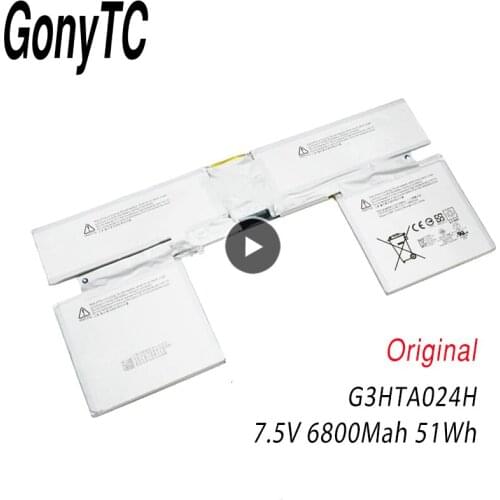 GONYTC Original G3HTA024H Laptop Tablet Battery For Microsoft Surface BOOK 1 Keyboard Base Battery G3HTA023H G3HTA048H
