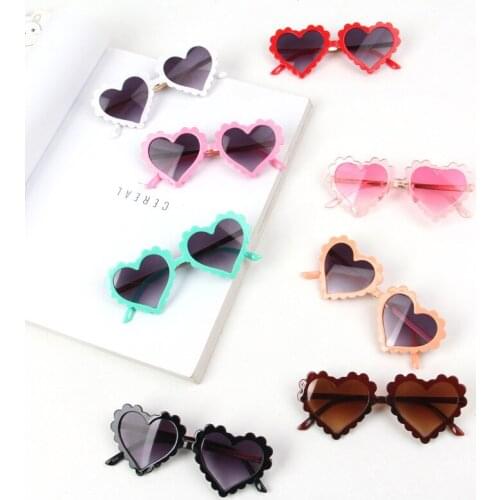 1PCS Children Glasses Boys And Girls Love Sunglasses Kids Sunshade Sunglasses Polarized Light Baby Sunglasses