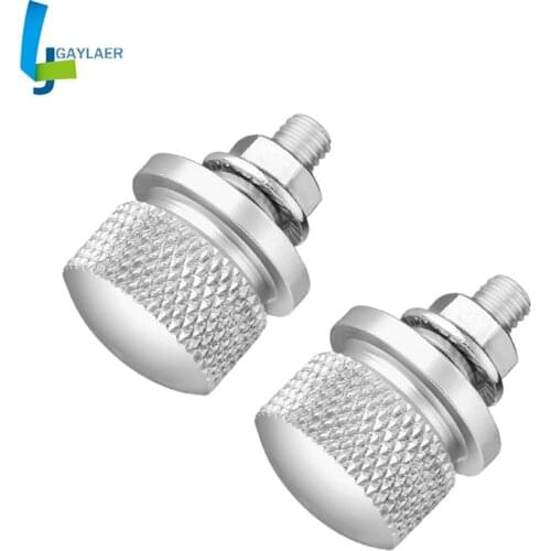 Pair 6MM Universal Motorcycle Side Mount License Plate Tail Brake Light Bracket 6mm bolts