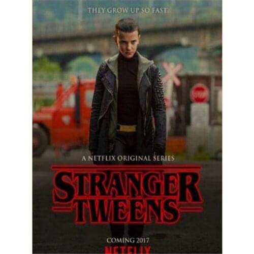 Stranger Things Poster DIY 11CT Embroidery Cross Stitch Kits Craft Needlework Set Cotton Thread Printed Dropshipping