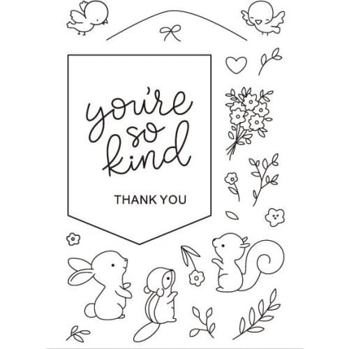 Animal transparent Clear Stamps seal Scrapbook Paper Craft Clear stamp scrapbooking X0443