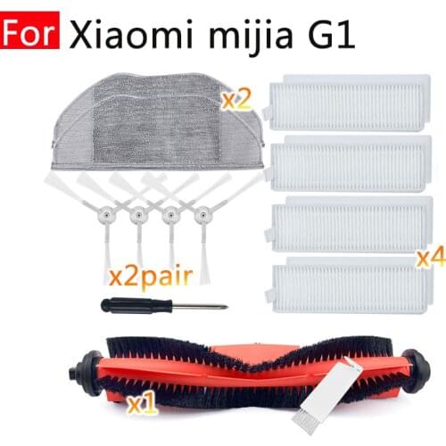 Robot Vaccum Cleaner Main Side cleaning brush hepa Built-in filter Accessories for xiaomi mijia mi G1 Parts home replaceable