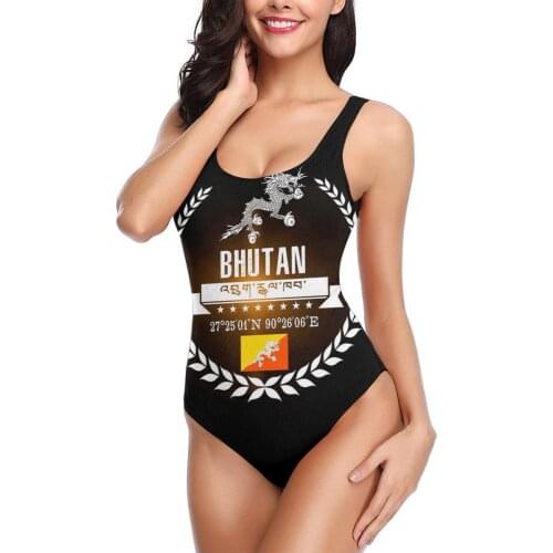 Bhutan Emblem sexy Bikinis Women Swimsuit Low Waist Swimsuit Women Sports bathing suit SwimSuit M1